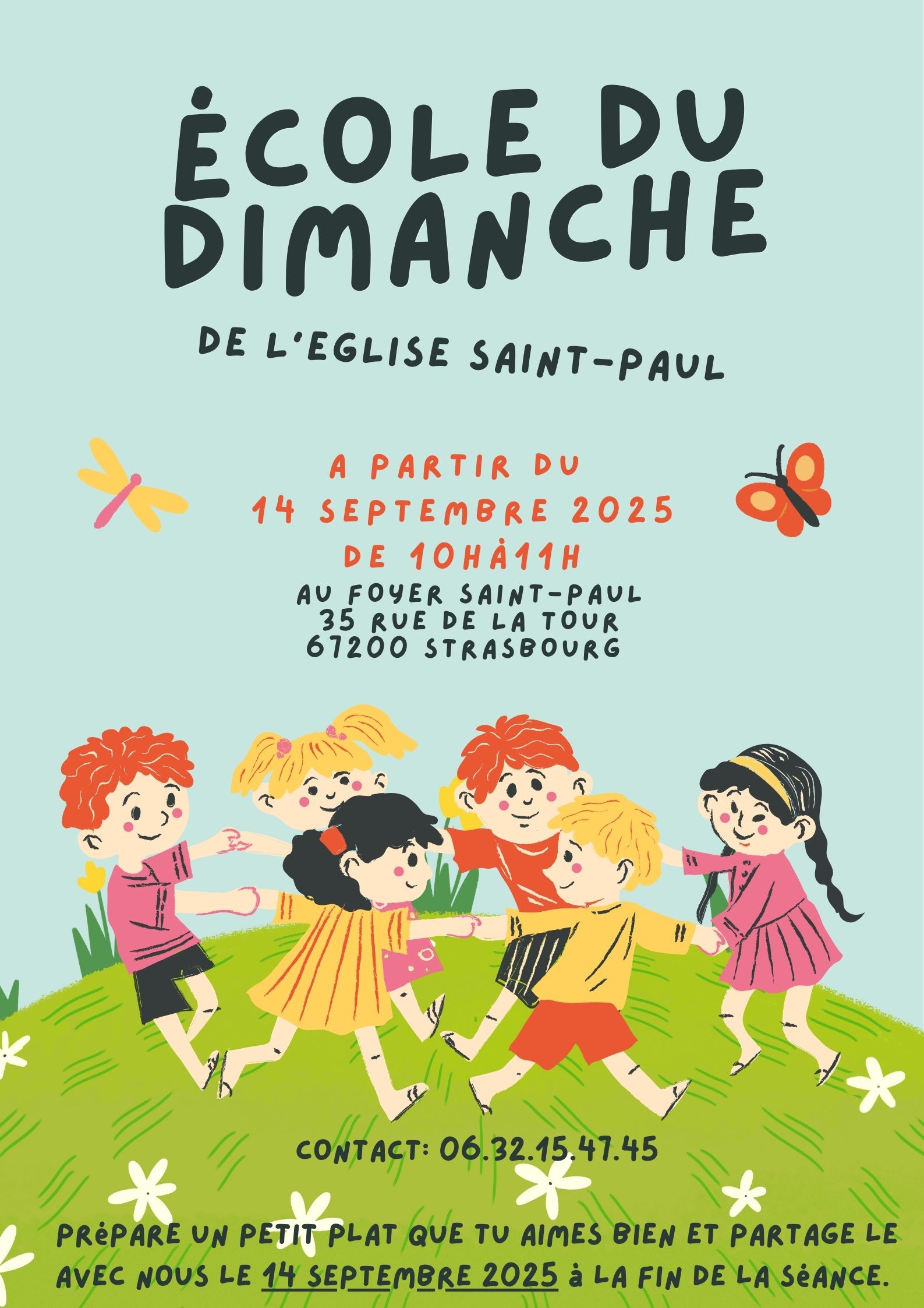Rentrée de l’école du Dimanche 2025-2026